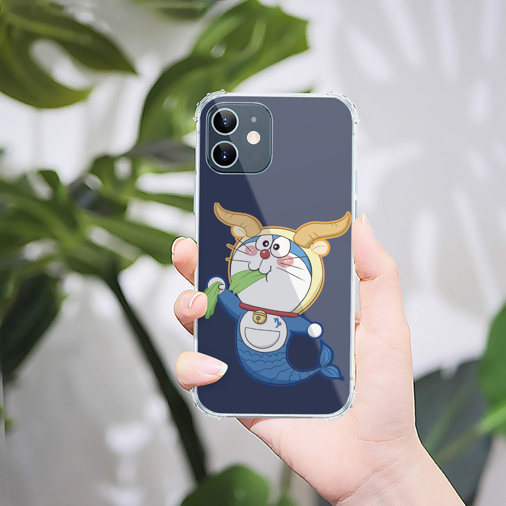 （画像用） ドラえもん Doraemon 【iPhone 12シリーズ対応】透明スマホケース（クリアソフトケース）